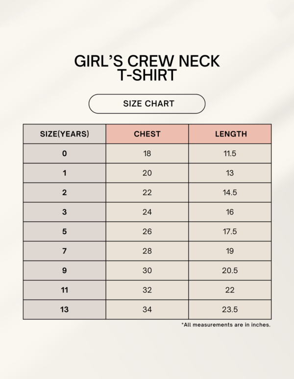 Girl's Crew Neck T-Shirt - Image 2