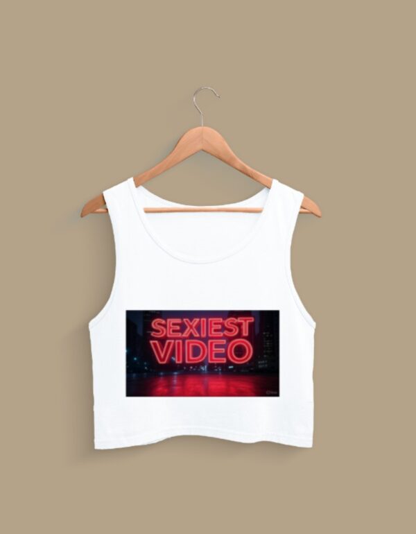 Sexest Video Vibe Crop Tank Top - Image 3