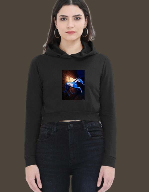 Female Cropped Hoodie - Image 5