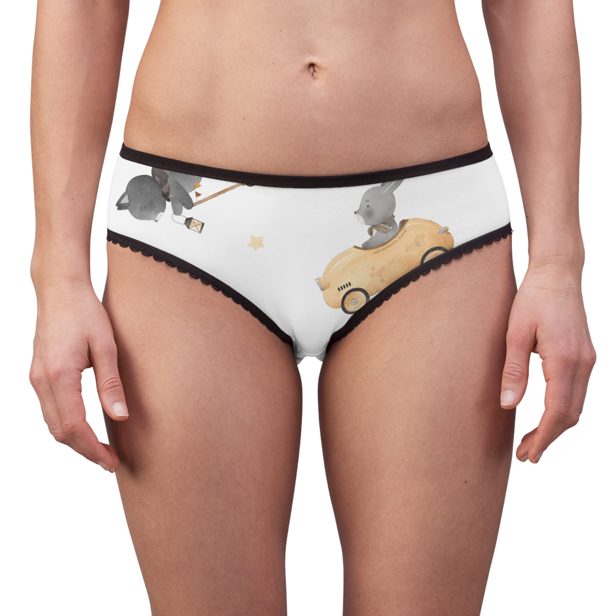Bird & Floral Women’s Briefs — Cute Vintage Bird Print Underwear - Image 3